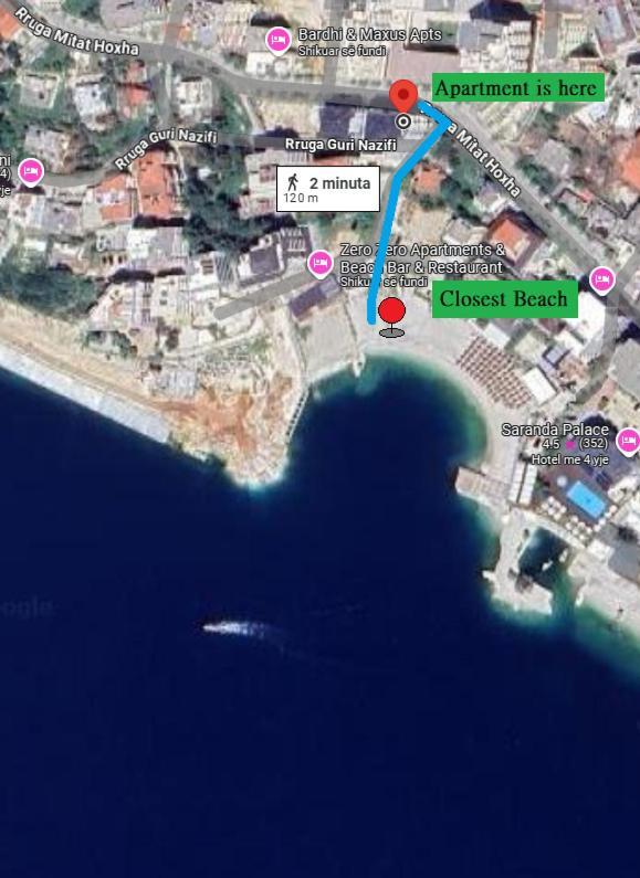 Violet Sea View Apartment Saranda Zewnętrze zdjęcie